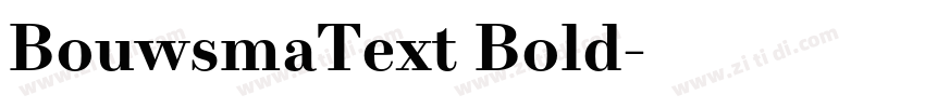 BouwsmaText Bold字体转换